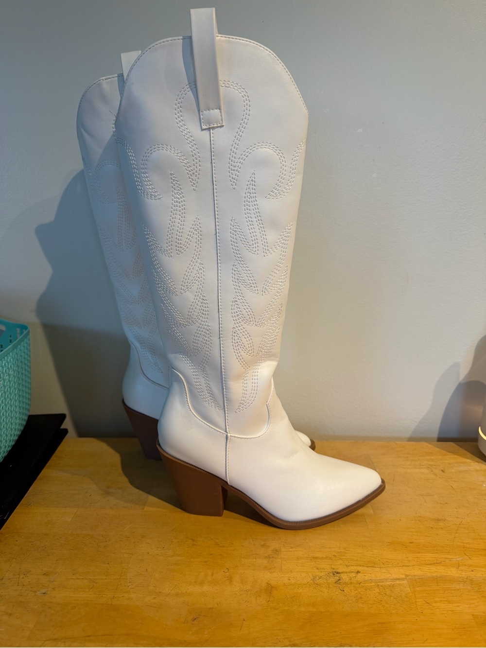 Women's White Western Boots